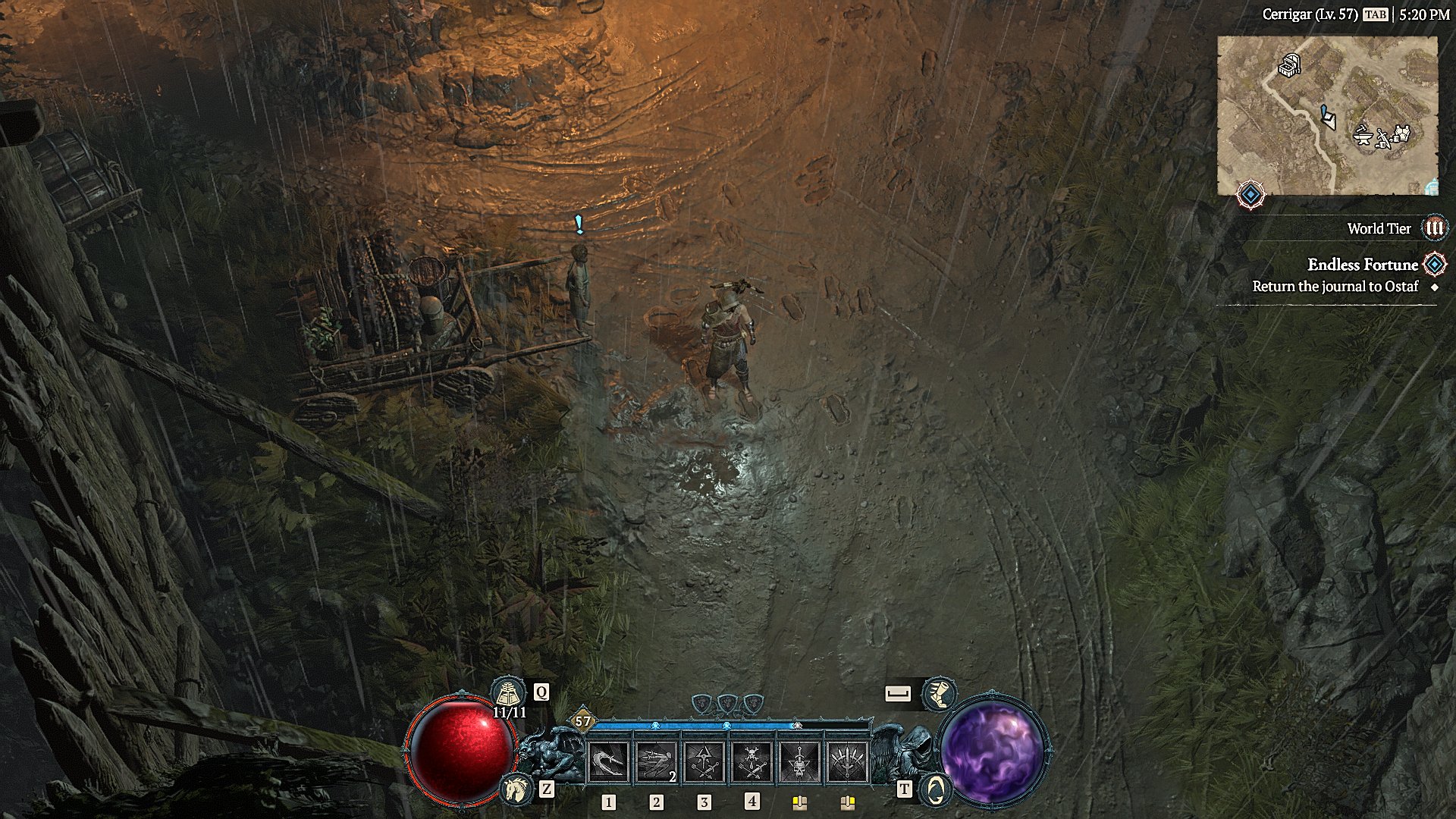 Screenshot from a recent run